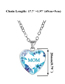 Fashion 5# Geometric Mom Heart Necklace