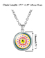 Fashion 12# Buddhist Mantra Geometric Circle Necklace