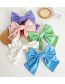Fashion Rose Red Fabric Three-layer Bow Spring Clip