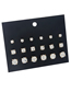 Fashion 4# Alloy Geometric Pearl Frosted Ball Stud Earrings Set