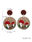 Fashion 1# Acrylic 3d Embossed Print Stud Earrings