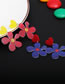 Fashion 1# Acrylic 3d Embossed Print Flower Stud Earrings