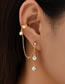 Fashion 4# Alloy Geometric Bead Tassel Earrings