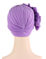 Fashion Light Purple Polyester Ruffled Applique Toe Cap