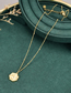 Fashion Gold Titanium Daisy Necklace