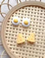 Fashion Egg Cheese Resin Omelette Cheese Stud Earrings