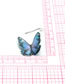 Fashion Blue Resin Simulation Butterfly Stud Earrings