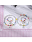 Fashion Smiley Face Bracelet Geometric Beaded Smiley Rainbow Bracelet