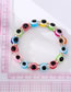 Fashion 2 Colored Round Eyes With Sequins Resin Geometric Beaded Eye Bracelet