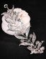 Fashion Rose Gold Rhinestone Leaf Crown
