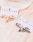 Fashion Gun Black 6-piece Set Of Copper Inlaid Zirconium Pearl Heart Pendant Earrings