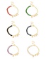 Fashion Color Bronze Zirconium Stitching Chain Letter Mama Pendant Bracelet