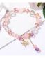 Fashion Pink Geometric Transit Beaded Star Bracelet