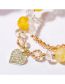 Fashion 40208 Geometric Crystal Beaded Diamond Heart Bracelet Set