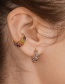 Fashion Color Color Multi-layer Ring Zircon Ear Bone Clip Single