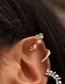 Fashion Silver Single Small Rivet Pearl Ear Bone Clip