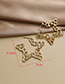 Fashion Silver Color Alloy Chain Five-pointed Star Earrings