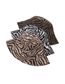 Fashion Horse Pattern-dark Brown Thick Houndstooth Leopard Fisherman Hat