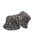 Fashion Leopard-gray Thick Houndstooth Leopard Fisherman Hat