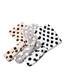 Fashion Beige Dots Animal Print Plush Ear Protection Scarf One-piece Cap