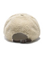 Fashion Khaki Lamb Wool Warm Plush Baseball Cap