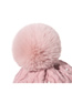 Fashion Black Pearl Curled Wool Ball Cap