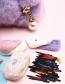 Fashion Purple Puppy Plush Cloud Smiley Bear Cosmetic Bag