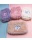 Fashion Pink Puppy Plush Cloud Smiley Bear Cosmetic Bag
