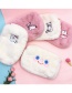 Fashion Pink Puppy Plush Cloud Smiley Bear Cosmetic Bag
