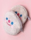 Fashion Deep Coffee-puppy Plush Cloud Smiley Bear Cosmetic Bag