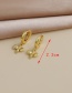 Fashion Golden Copper Bee Stud Earrings