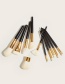 Fashion 11 Black Gold 11-black Gold-makeup Brushes