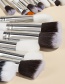 Fashion 25 Silver 25pcs-silver-professional Makeup Brushes