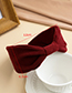 Fashion Red Fabric Tie Knot Headband