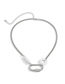 Fashion White K Fringed Oval Pearl Necklace