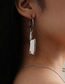 Fashion White K Adjustable Blade Shape Necklace Earring Set