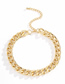 Fashion Golden Single Layer Hemp Chain Necklace