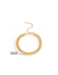 Fashion White K Single Layer Hemp Chain Necklace