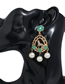 Fashion Golden Animal Shape Pearl Alloy Plating Diamond Earrings