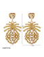 Fashion Golden Pineapple Alloy Diamond Earrings