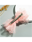 Fashion Pink Mesh Fabric Knotted Hairpin