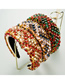 Fashion Color Geometric Color Mixed Diamond Sponge Headband