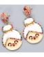 Fashion Color Grandma Christmas Granny Earrings