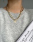 Fashion Silver Color Multi-layered Smiley Face Chain Necklace