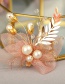 Fashion Pink Since The Bride Studio Decoration Rhinestone Silk Flower Hair Ornament