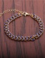 Fashion White Drip Bracelet Copper Gold-plated Oil Drop Thick Chain Bracelet