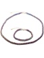 Fashion Black Dripping Oil Bracelet + 50cm Color Necklace H Thick Chain Copper Dripping Oil Necklace Bracelet Set