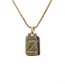 Fashion Z Gold Color Gold-plated Copper Letter Geometric Necklace