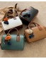 Fashion Brown Pillow Portable Cylinder Shoulder Messenger Bag