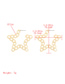 Fashion Square Gold Color Geometric Alloy Hollow Thick Chain Earrings